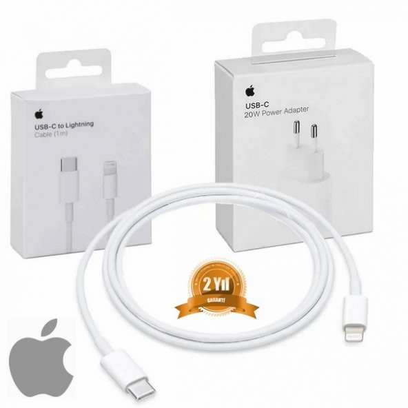 Orjinal Apple iPad Pro 11 20W Hızlı Şarj Aleti Seti USB-C MHJE3TU-A + MQGJ2ZM/A (Kablo Dagil) APLEE20W00415 ürün görseli 1