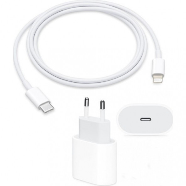 Orjinal Apple Watch Series 7 20W Hızlı Şarj Aleti Seti USB-C MHJE3TU-A + MQGJ2ZM/A (Kablo Dagil) APLEE20W00525 ürün görseli 1