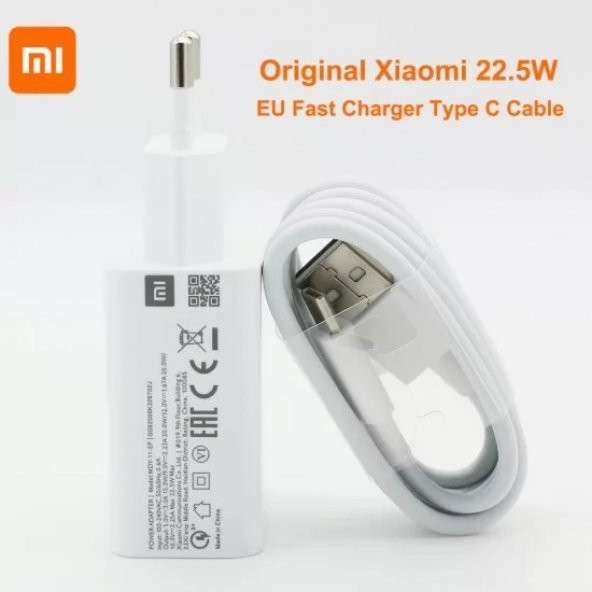 Orjinal Xiaomi Poco X3 Type-C Turbo Data Kablo ve MDY11EF Hızlı Şarj cihazı MDY11EFS00339 ürün görseli 1