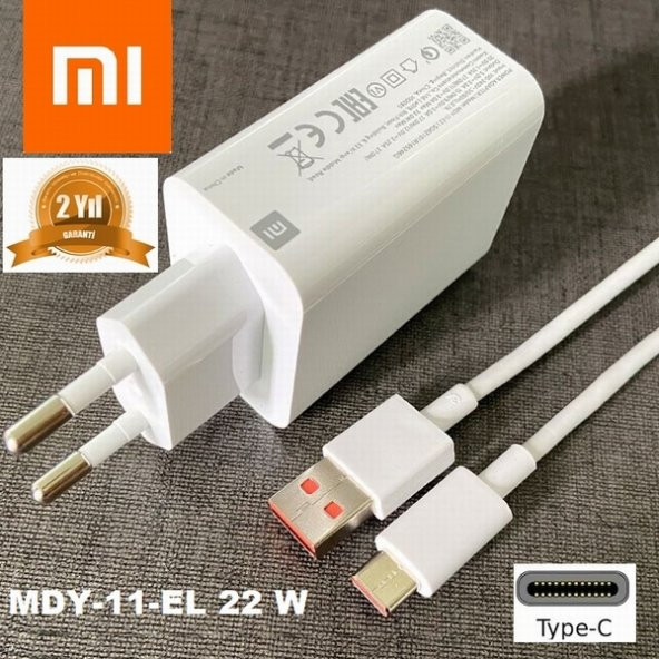 Orjinal Xiaomi Mi 10T Pro Type-C Turbo Data Kablo ve MDY11EF Hızlı Şarj cihazı MDY11EFS01089 ürün görseli 1