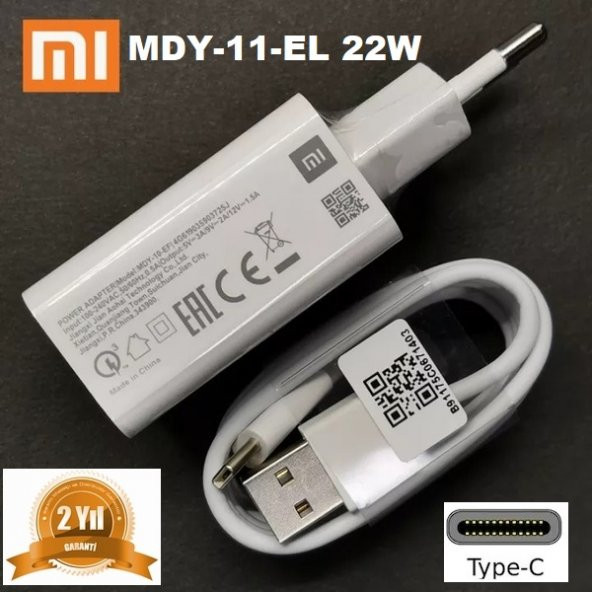 Orjinal Xiaomi Mi 10 Pro Type-C Turbo Data Kablo ve MDY11EF Hızlı Şarj cihazı MDY11EFS01145 ürün görseli 1