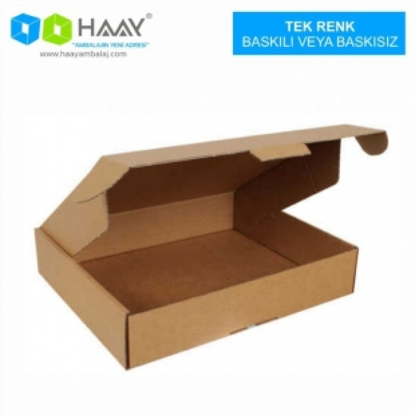 HAAY AMBALAJ 39x22x8 Cm Kraft Çift Oluklu Kutu 10 ADET ürün görseli 1
