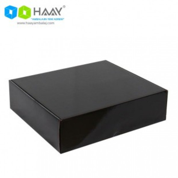 HAAY AMBALAJ 29x25,4x8 Cm Siyah Kapaklı Kutu 10 ADET ürün görseli 1