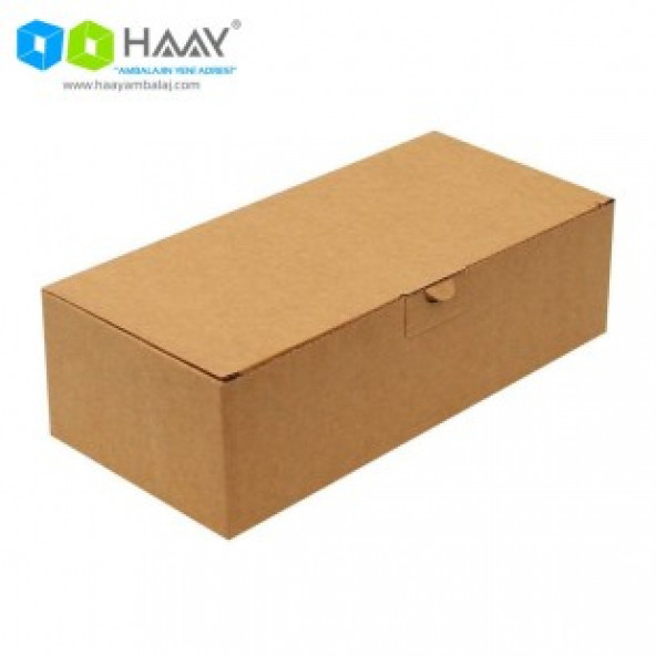 HAAY AMBALAJ 26x12x7,5 Cm Kraft Kapaklı Kutu 50 ADET ürün görseli 1