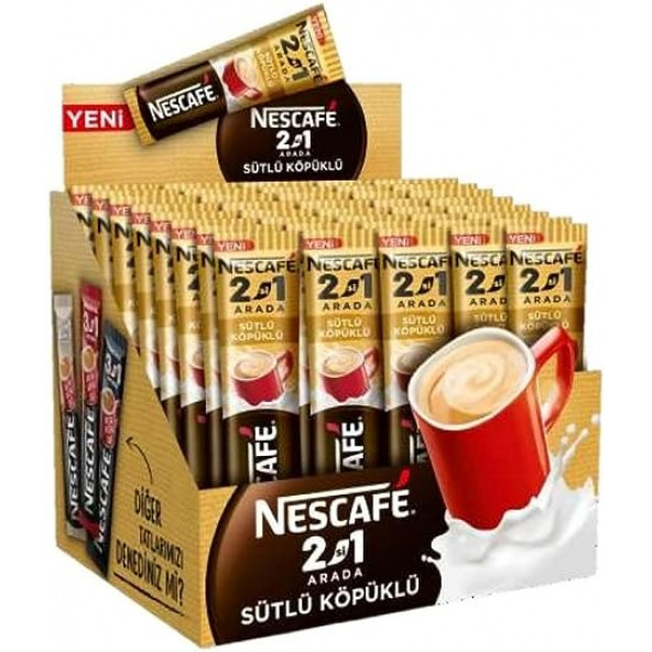 Nescafe 2si1 Arada Sütlü Köpüklü 10 Gr 48 li Paket ürün görseli 1