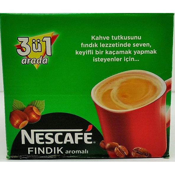 Nestle Nescafe 3Ü1 Arada Fındıklı 48 Adet 17G ürün görseli 1