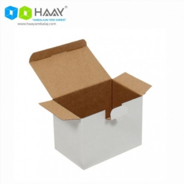 HAAY AMBALAJ 15x10x11 Cm Beyaz Kilitli Kapaklı Kutu (50 ADET) ürün görseli 1