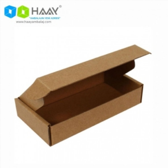 HAAY AMBALAJ 16,5x15x7,5 Cm Kraft Kapaklı Kilitli Kutu (25 ADET) ürün görseli 1