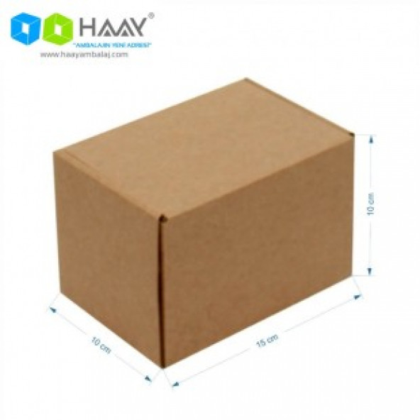 HAAY AMBALAJ 15x10x10 Cm Kraft Kilitli Kutu (25 ADET) ürün görseli 1