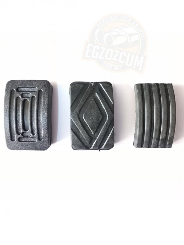 Renault R12 Toros Debriyaj Fren Gaz Pedal Lastiği 3 Parça Reno ürün görseli 1