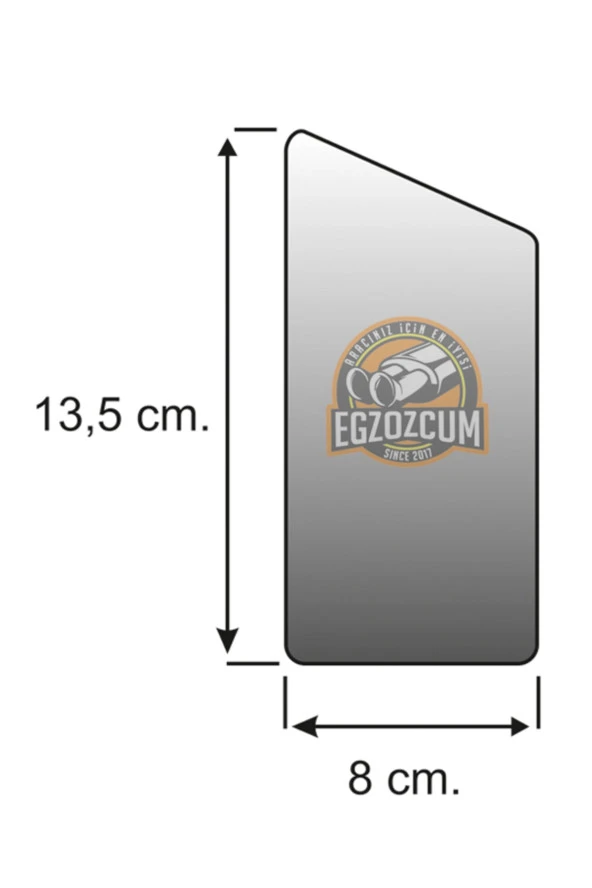 Paslanmaz Krom Tekli Egzoz Ucu - Resim 5
