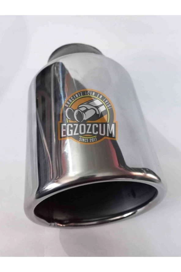 100 Mm Yuvarlak Krom Egzoz Ucu Eksoz ürün görseli 1