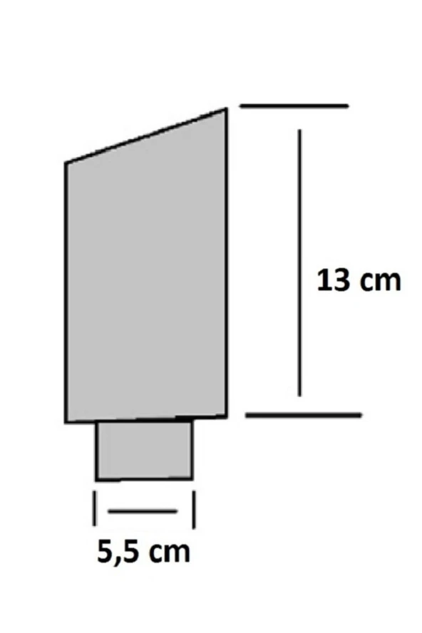 100 Mm. Dolu Paslanmaz Çelik Tekli Egzoz Ucu - Resim 3