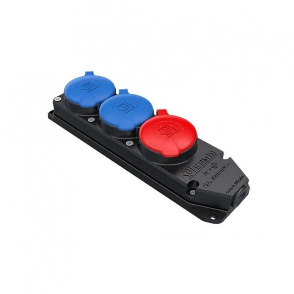 3´lü 2 Mono 1 Tri Kauçuklu Priz ürün görseli 1