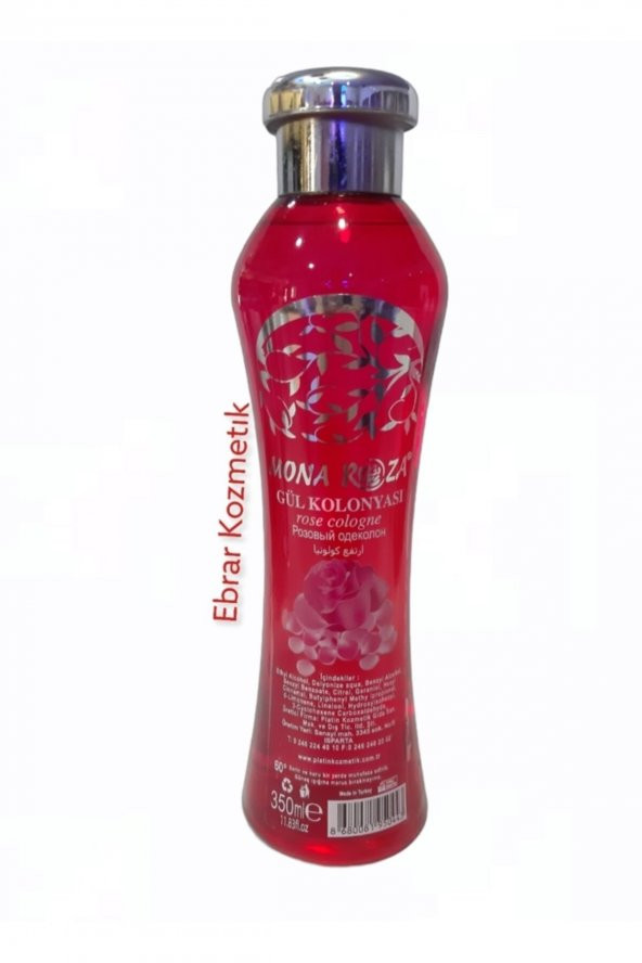 Unisex Gül Kolonyası 350 ml ürün görseli 1