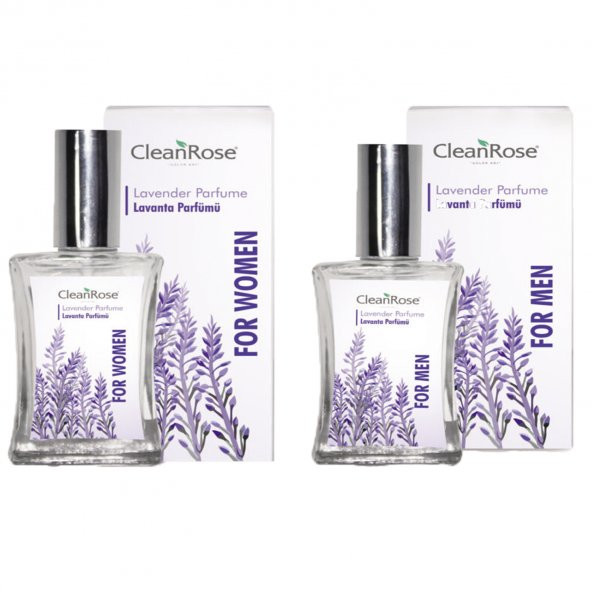 Clean Rose  Isparta Lavanta Parfüm Seti 40 ml+ 40 ml (Kadın ve Erkek) ürün görseli 1