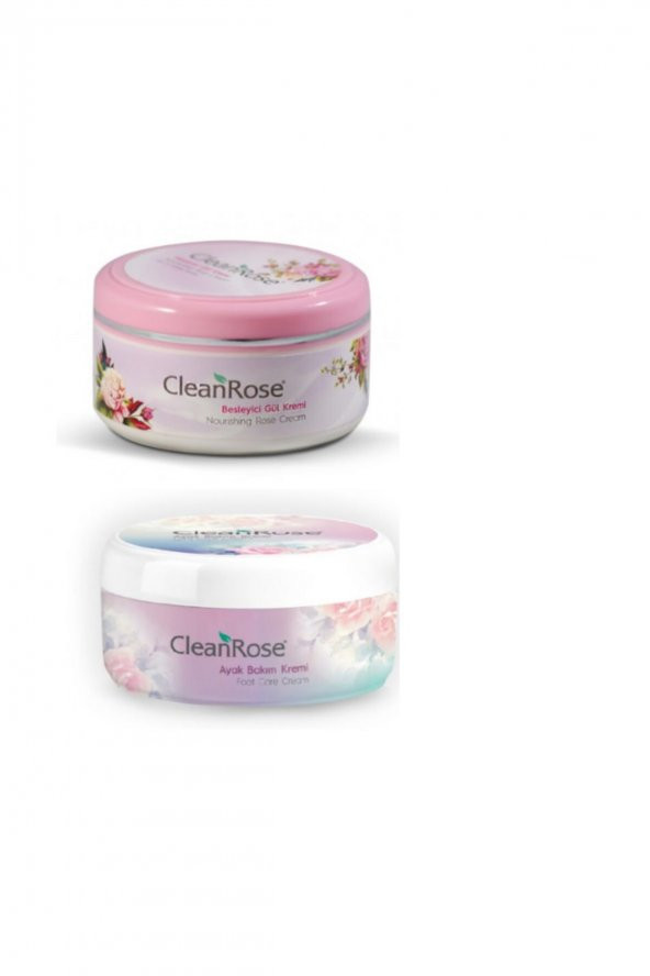 Gül Özlü Set - Ayak Bakım Kremi 125 ml + Besleyici Gül Kremi 125 ml  (Ispartamdan) ürün görseli 1