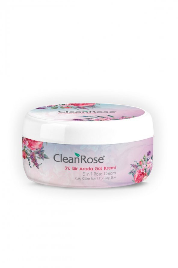 Cleanrose Kuru Ciltler Için Doğal Gül Kremi 125 Ml ürün görseli 1