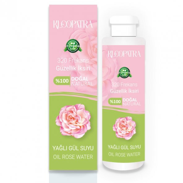 Kleopatra 320 Frekans Güzellik İksiri 100 Doğal Onaylı Yağlı Gül Suyu 390 ml ürün görseli 1