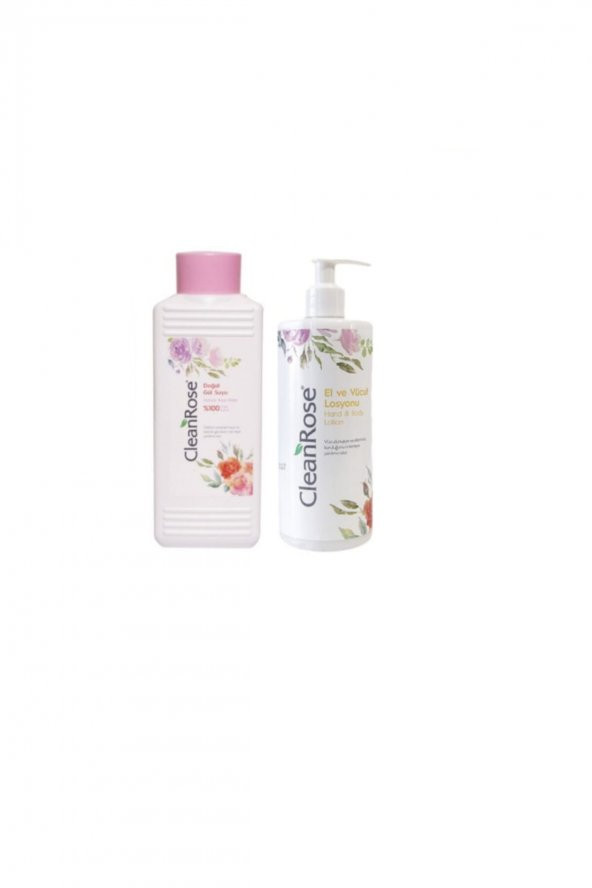 100 Doğal Gül Suyu 400 Ml + Gül Özlü El Ve Vücut Losyonu 400 Ml ürün görseli 1
