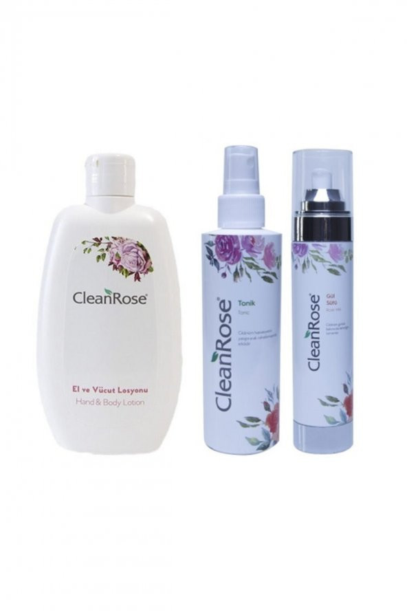 Unisex El Vüvut Losyonu 200 ml  Doğal Gül Sütü 200 ml Sıkılaştırıcı Tonik 150 ml ürün görseli 1