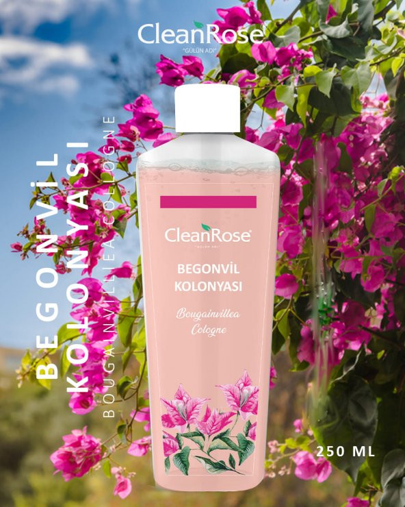 Clean Rose Efsane Begonvil Kolonya 250 ml - Resim 2