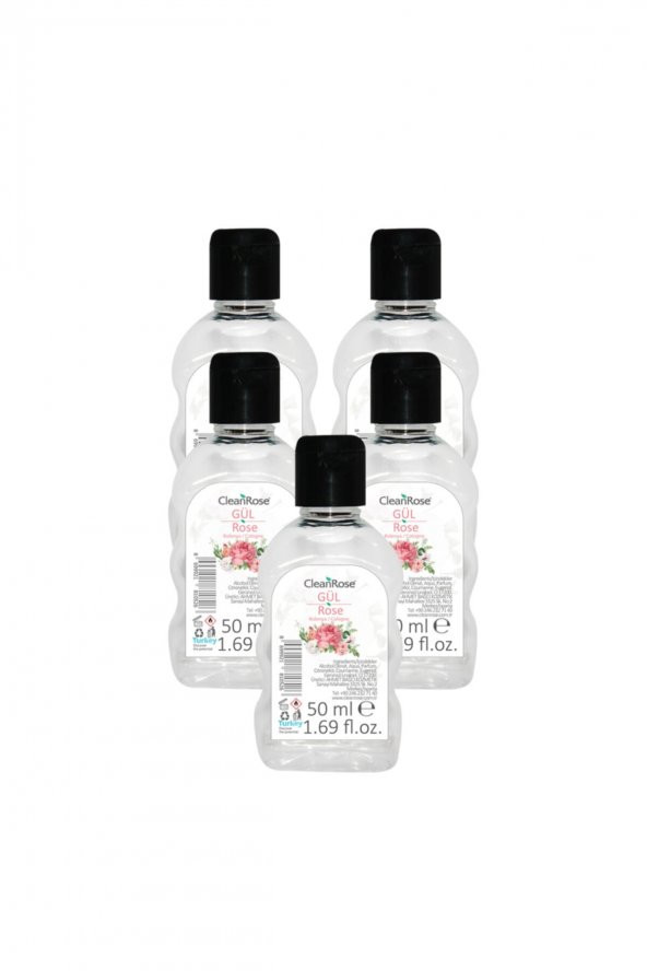 Cleanrose Gül Kolonyası 50 ml 5li ürün görseli 1