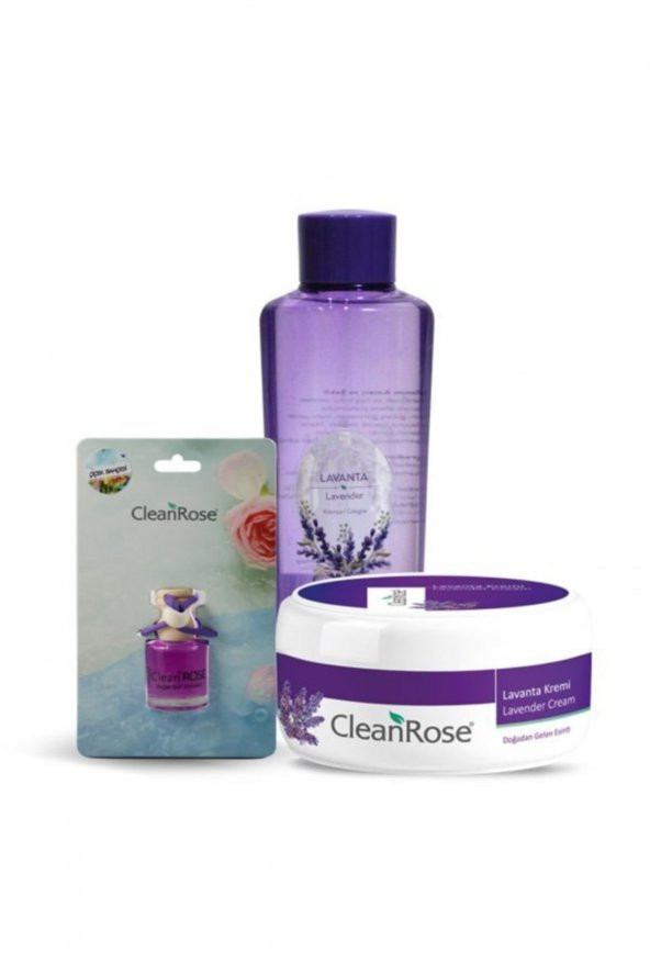 Lavanta Araç Kokusu + 250 ml Lavanta Kolonyası + 125 ml Lavanta Kremi ürün görseli 1