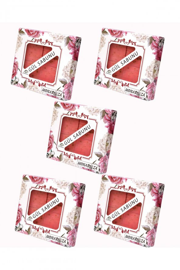 4lü Gül Sabunu Seti 5lı 5 Kutu X 4x75 gr ürün görseli 1