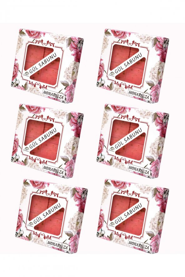 Gül Sabunu Seti 6lı ( 6 Kutu X 4x75 Gr) ürün görseli 1