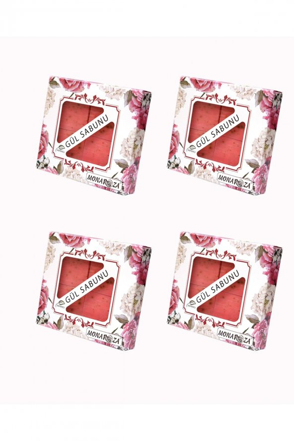 4lü Gül Sabunu Seti 4lü ( 4 Kutu X 4x75 Gr) ürün görseli 1