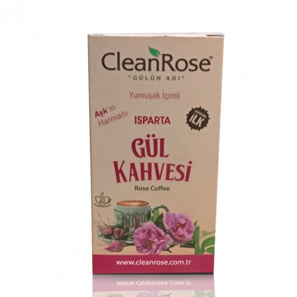 Clean Rose  Aşkın Harmanı Yumuşak İçimli Isparta Gül Kahvesi 200 gr ürün görseli 1