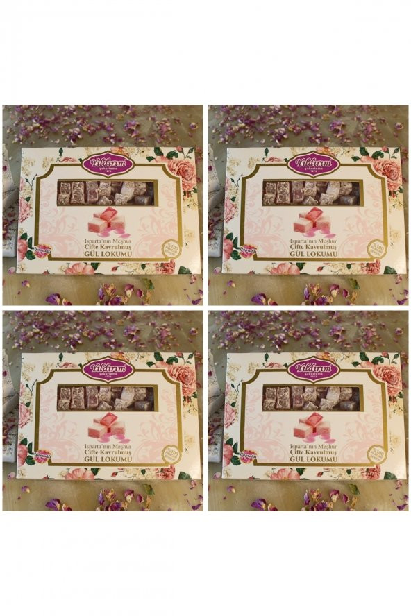 Gül Lokumu 200 Gr. 4 Adet ürün görseli 1
