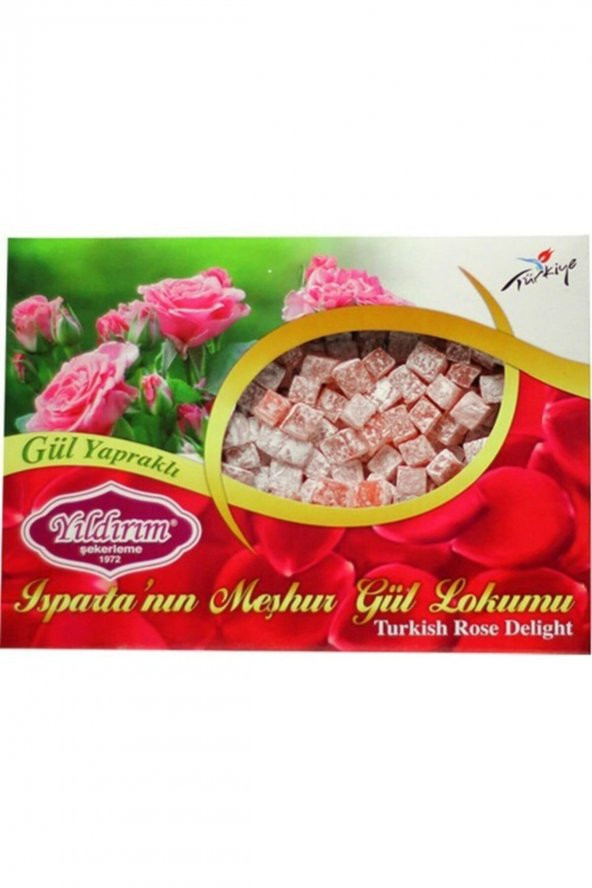 Ispartanın Meşhur Çifte Kavrulmuş Gül Lokumu 200 Gr ürün görseli 1