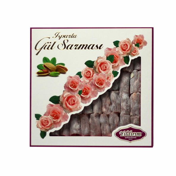 Yıldırım Şekerleme Isparta Gül Sarması 250 gr (Antep Fıstıklı) ürün görseli 1