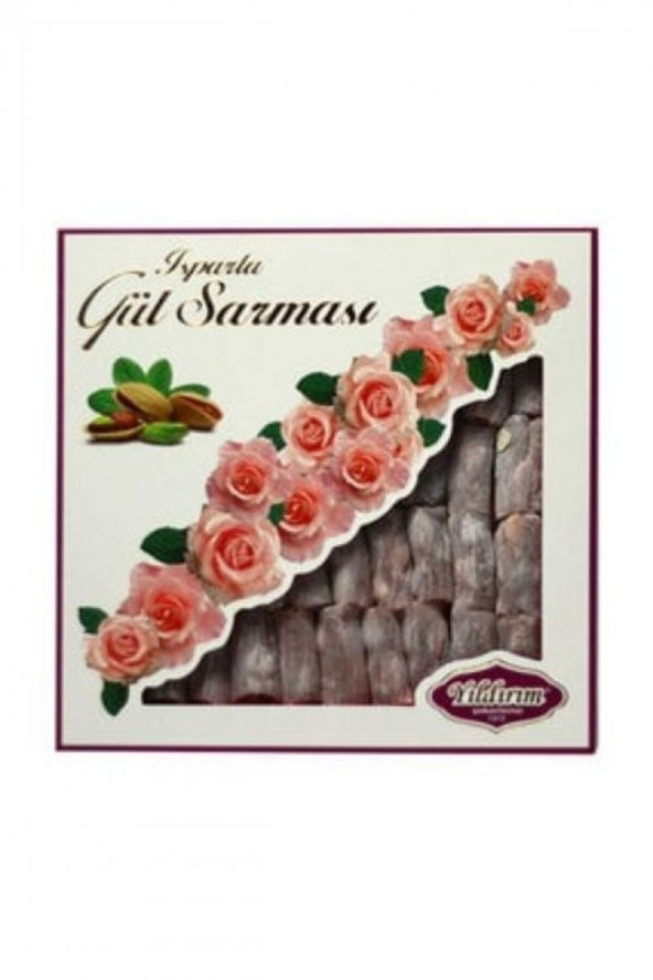 Yıldırım Gül Sarması Gül Lokumu Gül Aromalı Antep Fıstıklı Lokum 250 Gr ürün görseli 1