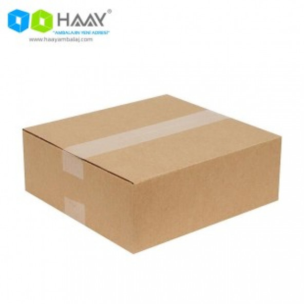 HAAY AMBALAJ 26x24x9cm Tek Oluklu Koli - Kraft (10 Adet) ürün görseli 1