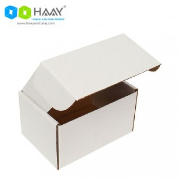HAAY AMBALAJ 12x8x6,5cm Kilitli Kutu-beyaz (30ADET) ürün görseli 1