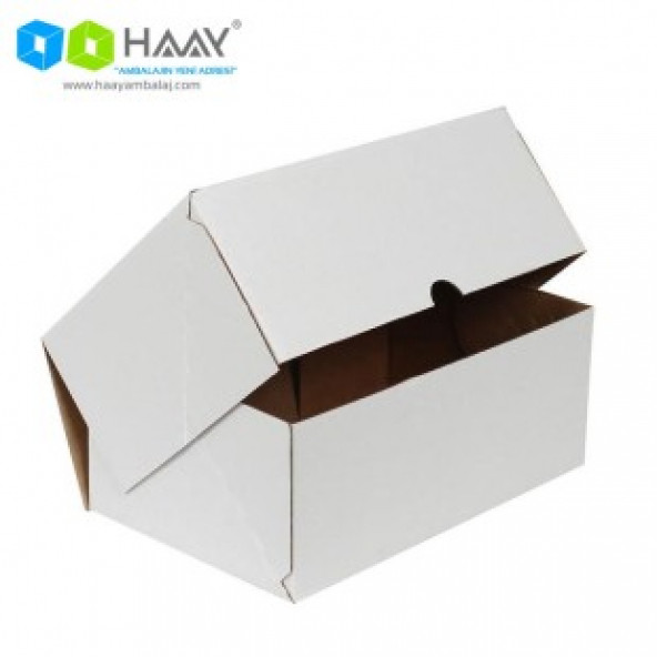 HAAY AMBALAJ 23,5x10x4,5cm Beyaz E-ticaret Kargo Kutusu (35 Adet) ürün görseli 1