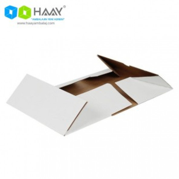HAAY AMBALAJ  24,5x24,5x11,5cm Beyaz E-ticaret Kargo Kutusu (10 Adet) ürün görseli 1