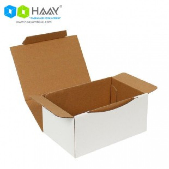 HAAY AMBALAJ  15,5x11x7,5cm Beyaz E-ticaret Kargo Kutusu (25 Adet) ürün görseli 1