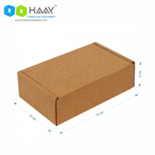 HAAY AMBALAJ 15x13x5cm Kutu - Kraft (30ADET) ürün görseli 1