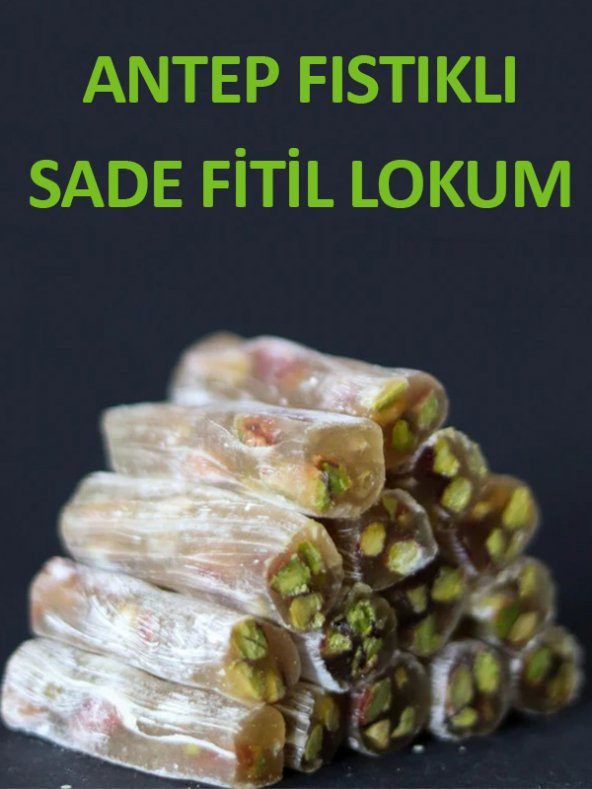 Sade Antep Fıstıklı Fitil Lokum 200 gr ürün görseli 1