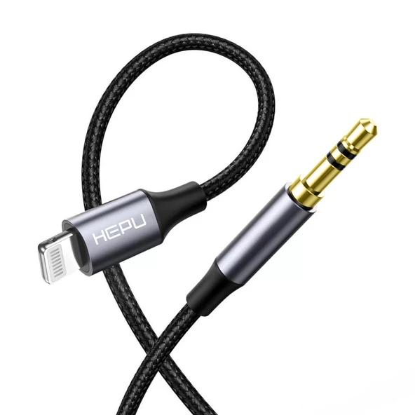 HEPU HP-20L Lightning - 3.5mm AUX Ses Kablosu 100cm ürün görseli 1