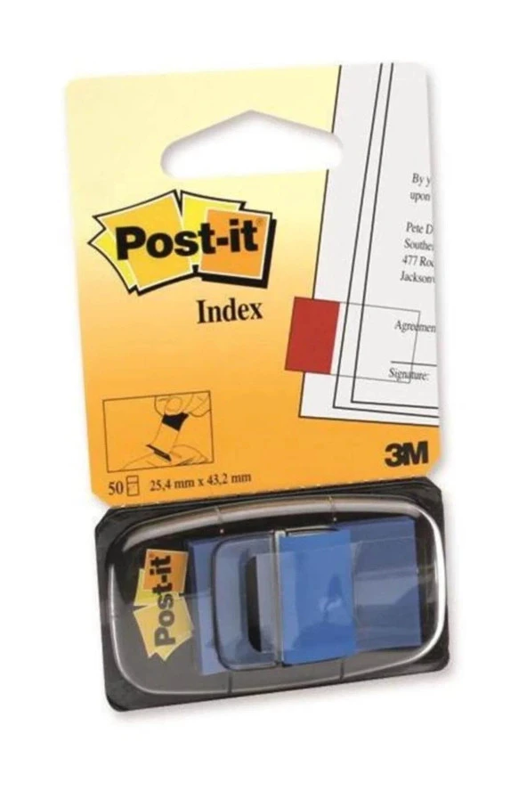 Post-it İndeks 50 Li İşaret Bandi Mavi 50 yaprak ürün görseli 1