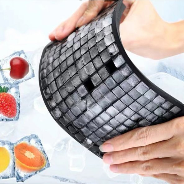 Esnek Silikon Buz Kalıbı Arnillo Serisi Mini Buz Küpleri 24x12x1 cm ürün görseli 1