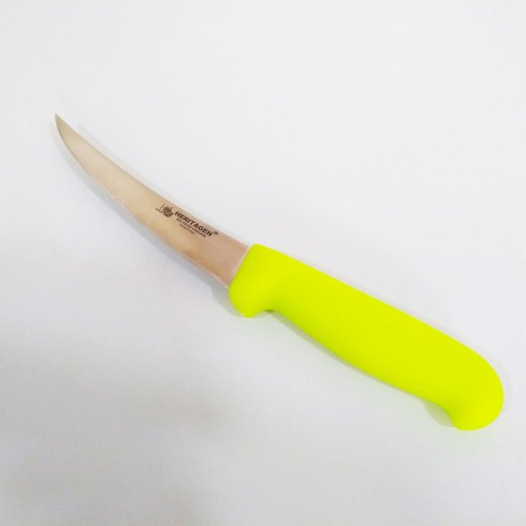 Heritagen Kıvrık Sıyırma Bıçağı 15 cm Kasap Et Kemik Kemiksiz Bıçak (Paslanmaz Çelik) ürün görseli 1