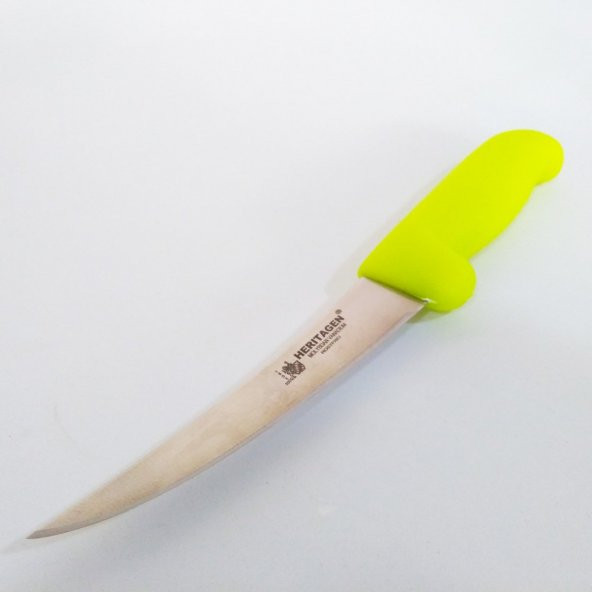 Heritagen Kıvrık Sıyırma Bıçağı 13 cm Kemiksiz Bıçak (Paslanmaz Çelik Kasap Et Kemik) ürün görseli 1