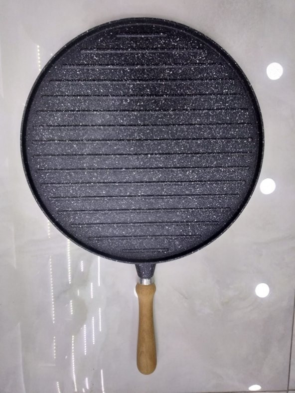 Bondi Çift Taraflı Granit Gözleme Pizza & Izgara Tava 36 cm (Çıkabilen Kulp) 1800gr ürün görseli 1