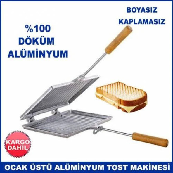 Ocak Üstü Sade Tost Makinesi Nur Işık Özaslan Manuel Ekmek Kızatma ürün görseli 1